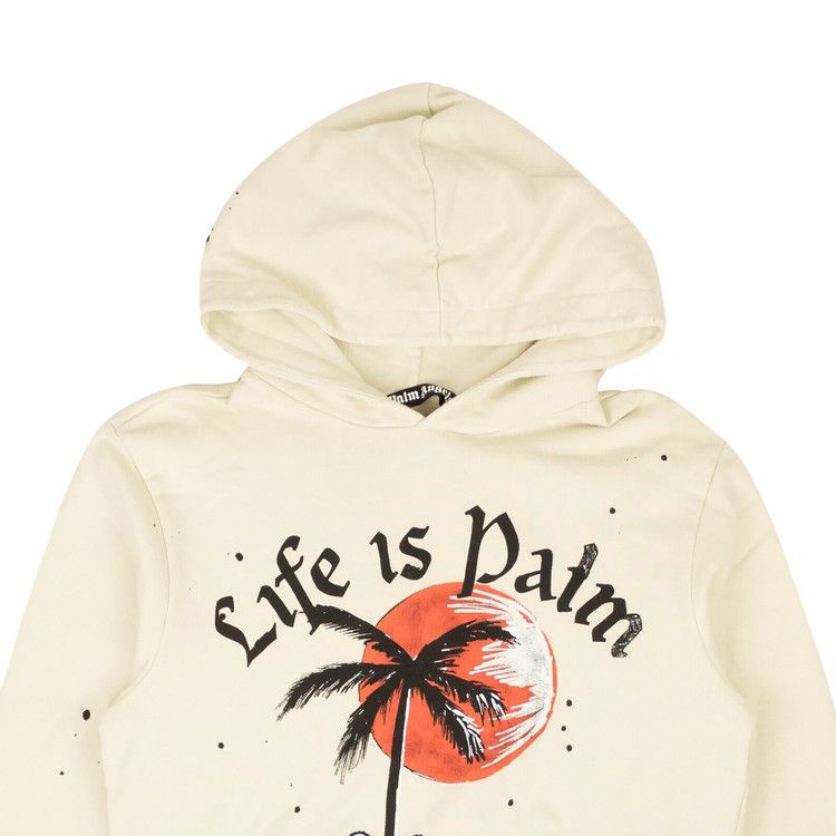 Palm Angels GD Sunset Palm Hoody Off White
