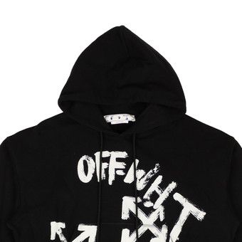 ★Off-White★ OFF STAMP SKATE HOOD BLACK OMBB085F23FLE001100 Buy Off-White Off Stamp Skate Hoodie 'Black/White