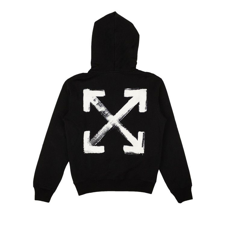 Off-White Paint Arrow Slim Hoodie 'black/White'