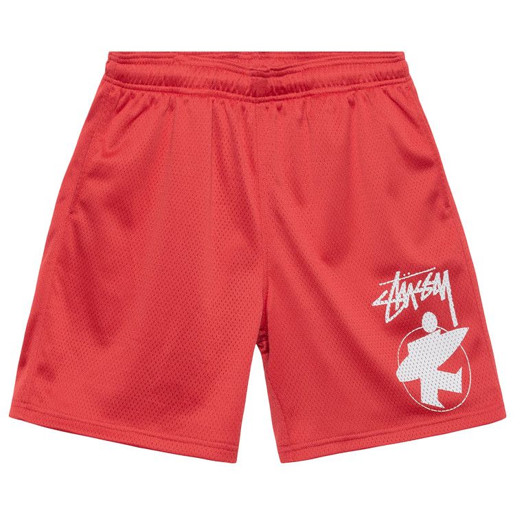 Buy Stussy Surfman Mesh Short 'Red' - 112300 RED | GOAT