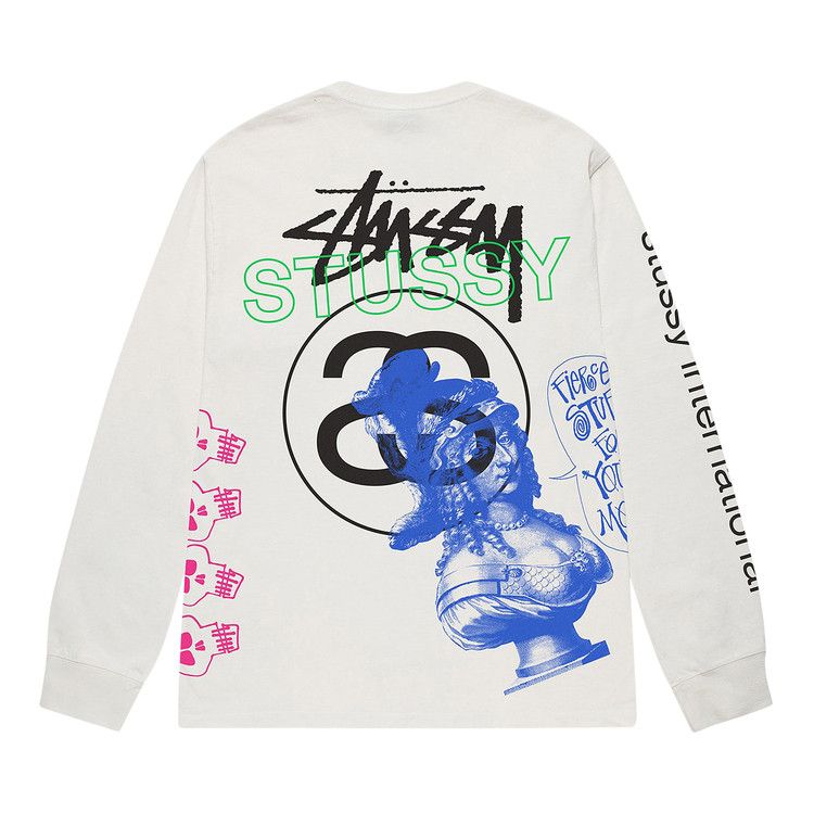 Stussy Test Strike Pigment Dyed Long-Sleeve T-Shirt Natural