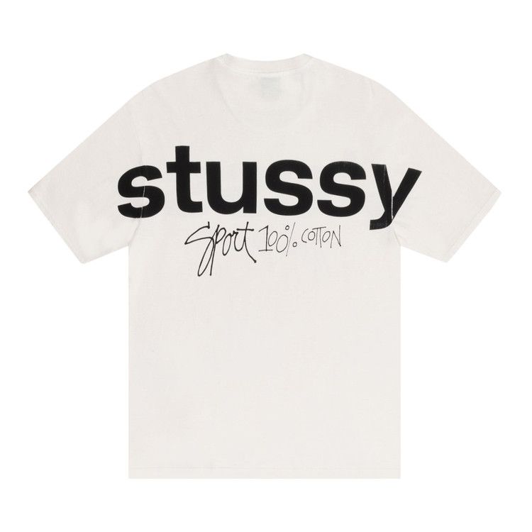 Stussy Sport 100% Pigment Dyed T-Shirt Natural
