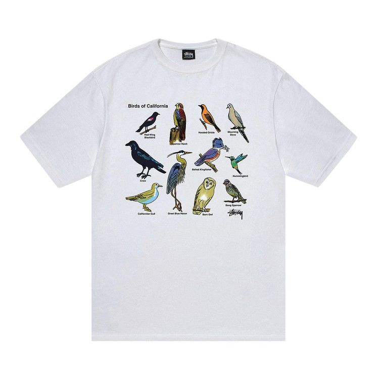 ★人気★【STUSSY】★CALIFORNIA BIRDS TEE★NAVY★ Buy Stussy California Birds Tee 'White' - 1904897 WHIT | GOAT