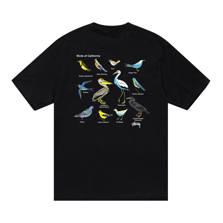 Buy Stussy California Birds Tee 'Black' - 1904897 BLAC | GOAT NL