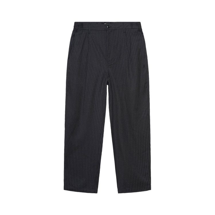 Buy Stussy Stripe Volume Pleated Trouser 'Black' - 116623 BLAC | GOAT