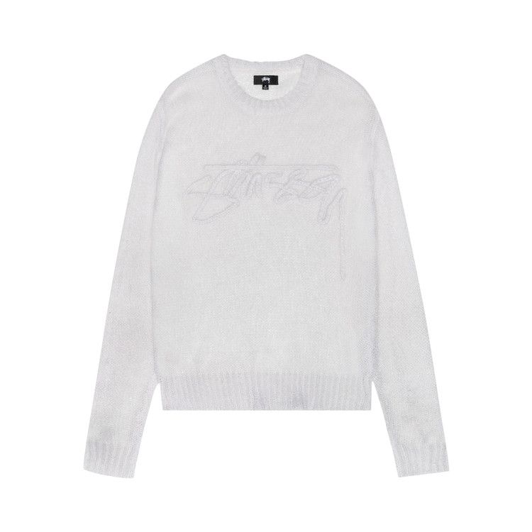 Buy Stussy Loose Knit Logo Sweater 'Bone' - 117180 BONE | GOAT