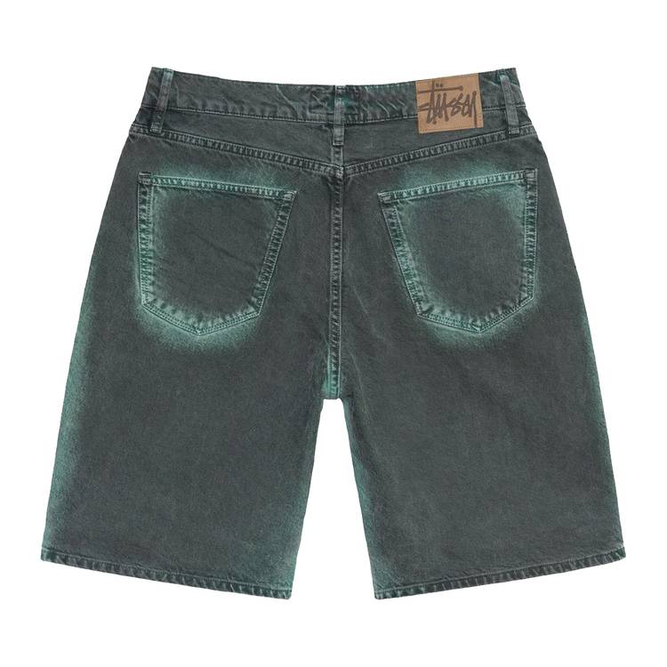 Buy Stussy Spray Dye Big Ol' Shorts 'Black' - 112295 BLAC | GOAT AU