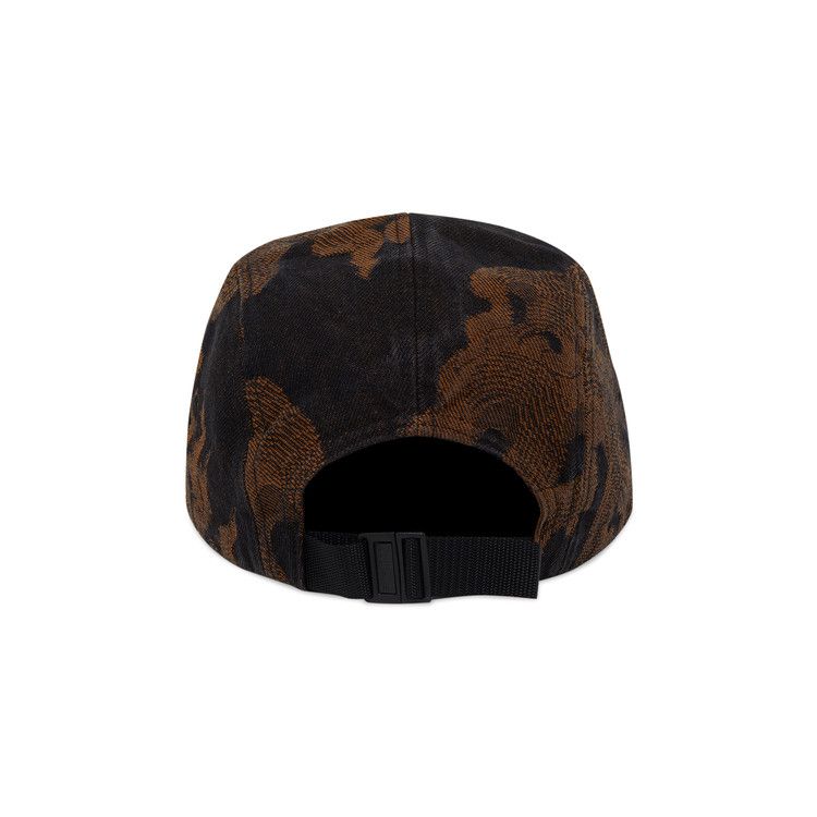 Buy Supreme Flames Jacquard Denim Camp Cap 'Washed Black