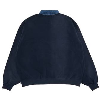 Buy Supreme Denim Collar Half Zip Sweatshirt 'Navy' - SS23SW22 
