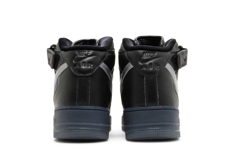 Nike Air Force 1 Mid Premium 'Black Metallic Silver' Dx3061-001