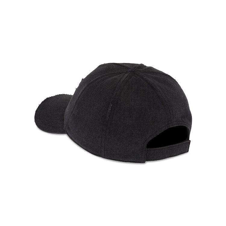 MIU MIU | WASHED DENIM CAP BLACK キャップ 5HC179 2CL4 F0002 Black Denim Baseball Cap | Miu Miu