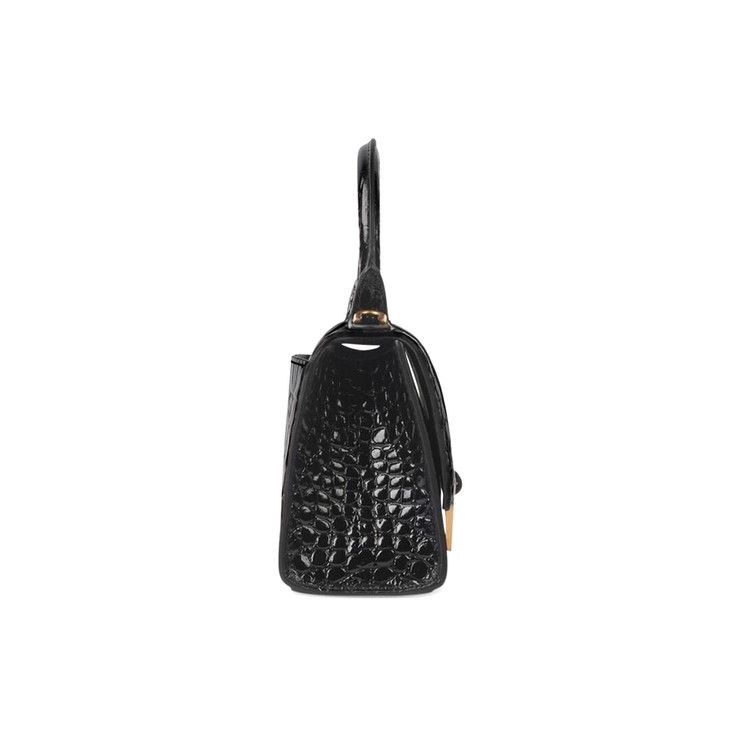 Balenciaga Hourglass XS Top Handle Bag Black
