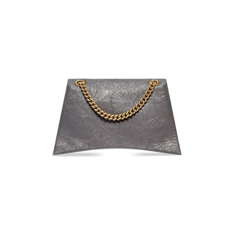 Balenciaga Medium Crush Chain Bag Dark Grey