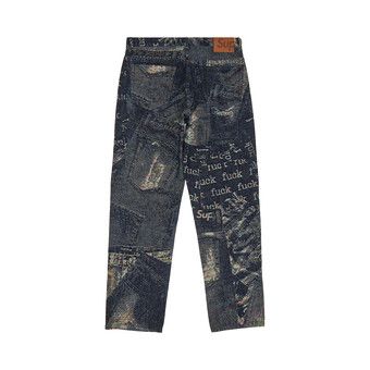 Buy Supreme Archive Denim Jacquard Regular Jean 'Blue
