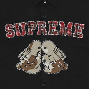 トップス Supreme Bunnies S/S Work Shirt M Supreme Supreme Bunnies SS Work Shirt - Private Stock