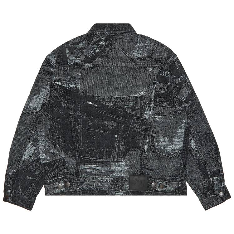 Script Jacquard Denim Trucker Jacket - fall winter 2022 - Supreme