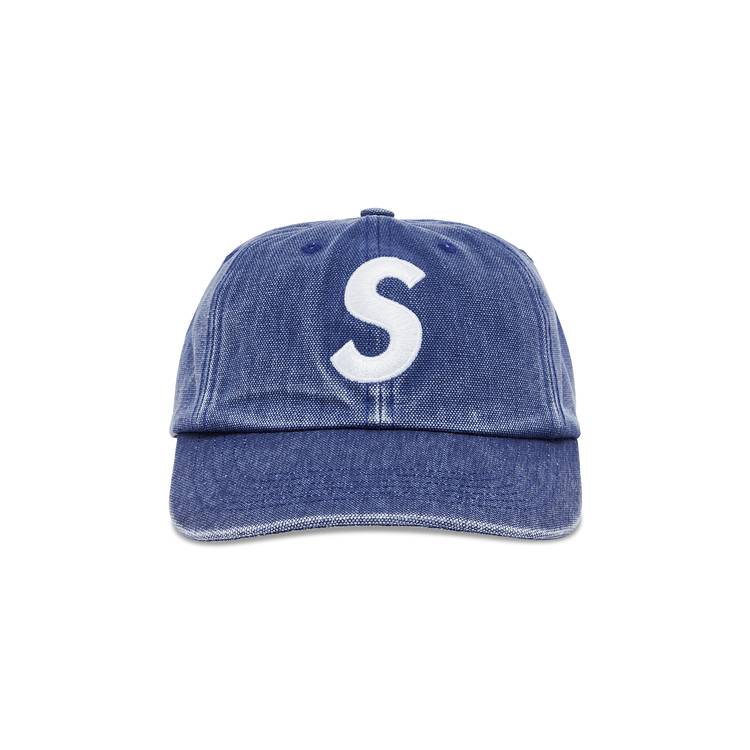 Buy Supreme Pigment Canvas S Logo 6-Panel 'Navy' - SS23H117 NAVY