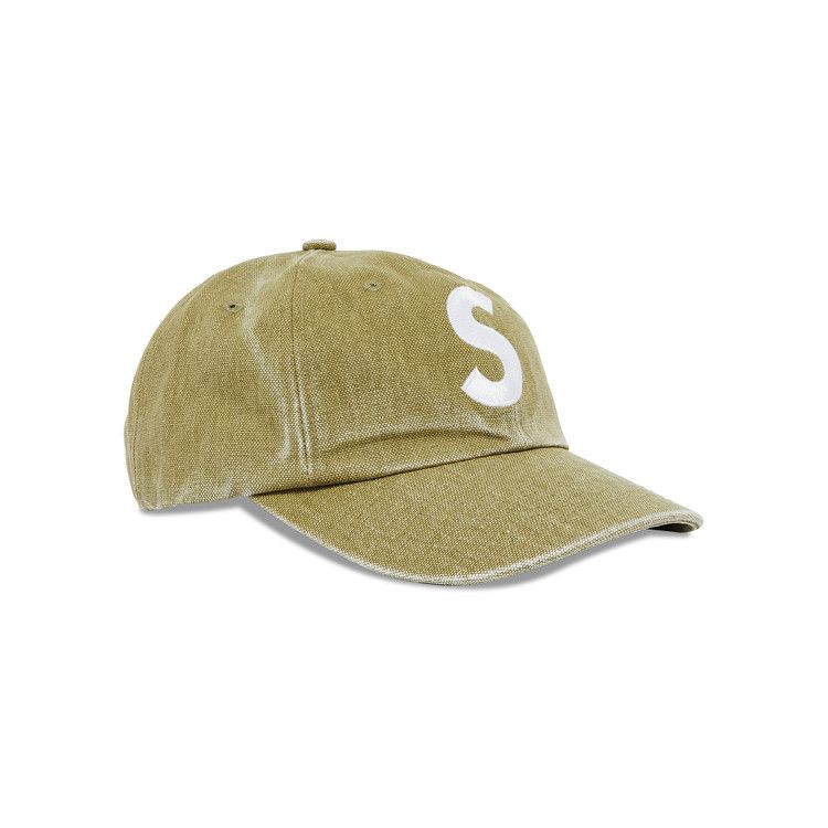 Buy Supreme Pigment Canvas S Logo 6-Panel 'Olive' - SS23H117 OLIVE