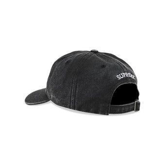 Supreme Pigment Canvas S Logo 6-Panel 'Black'