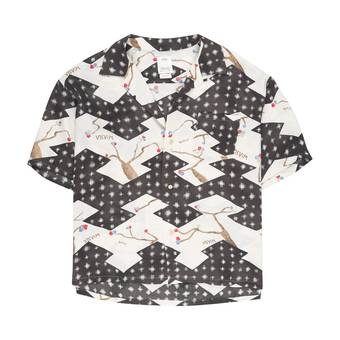 Buy Visvim Crosby Short-Sleeve Silk Shirt 'Black' - 123105011017 