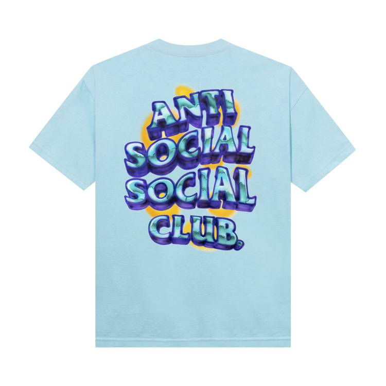 Anti Social Social Club Partly Cloudy Tee 'Blue' | Men's Size XL