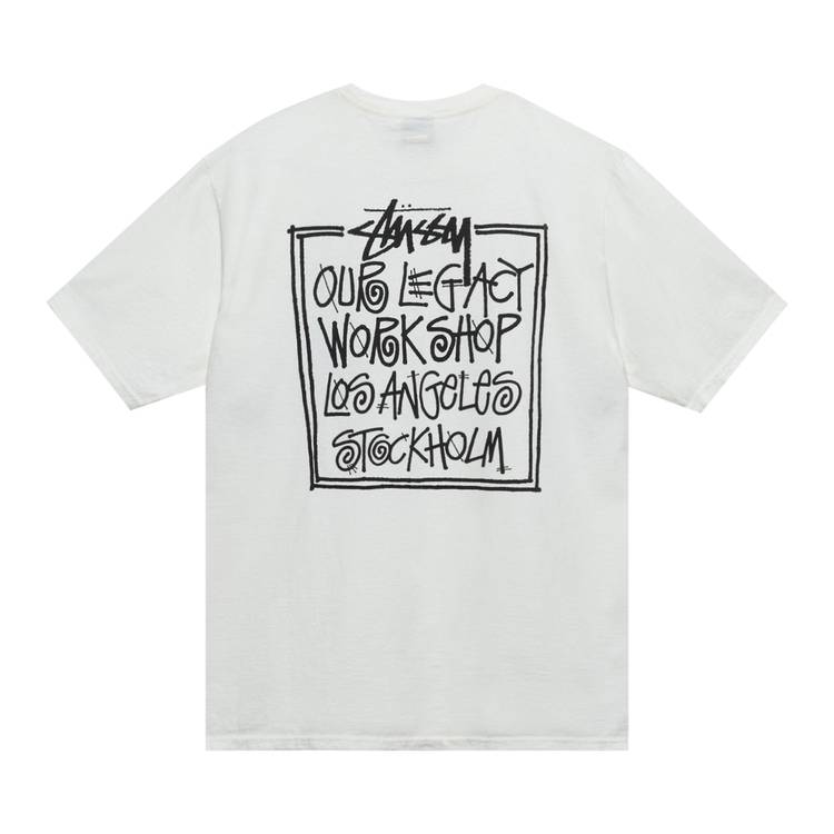 Buy Stussy x Our Legacy Frame Pigment Dyed Tee 'Natural' - 3903835