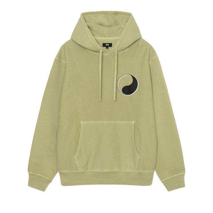 Stussy X Our Legacy Drop Shadow Pigment Dyed Hoodie Tarragon