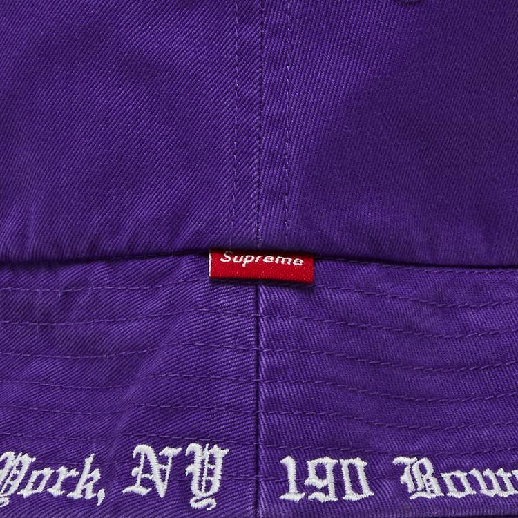 Supreme Embroidered Brim Crusher 'Purple'