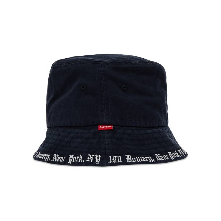 【超激安】SUPREME EMBROIDERED BRIM CRUSHER S/M blk 帽子