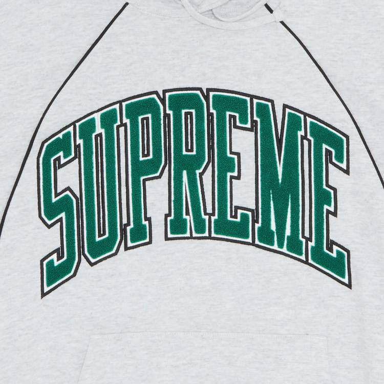 Buy Supreme Boxy Piping Arc Hooded Sweatshirt 'Ash Grey