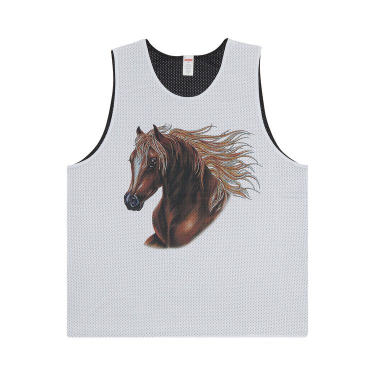 Buy Supreme Mustang Reversible Basketball Jersey 'White