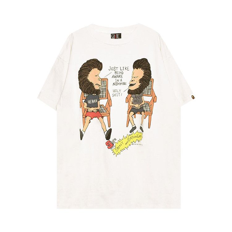 Buy Saint Michael Hvn & Hell Tee 'White' - SM S23 0000 110 | GOAT