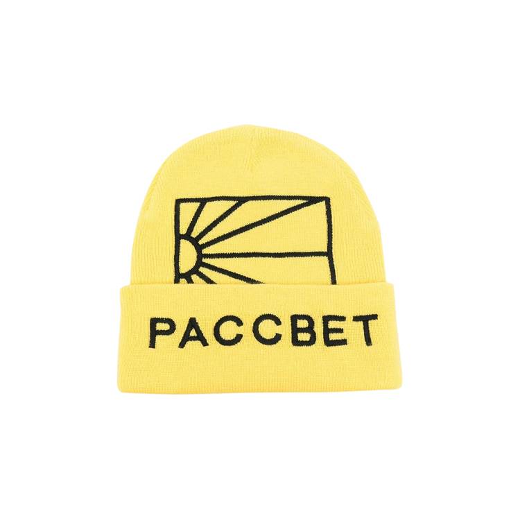 Buy Rassvet x PACCBET Big Logo Beanie 'Yellow' - PACC11K007 YELL
