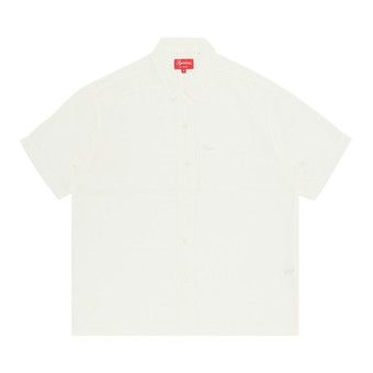 Buy Supreme Mesh Stripe Short-Sleeve Shirt 'White' - SS23S4