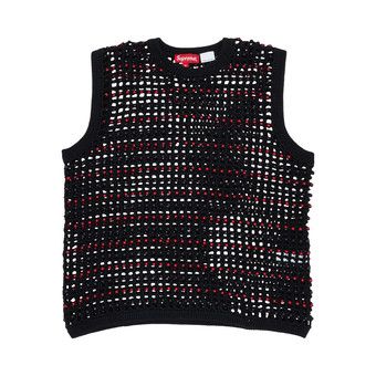 Buy Supreme Beaded Sweater Vest 'Black' - SS23SK19 BLACK | GOAT