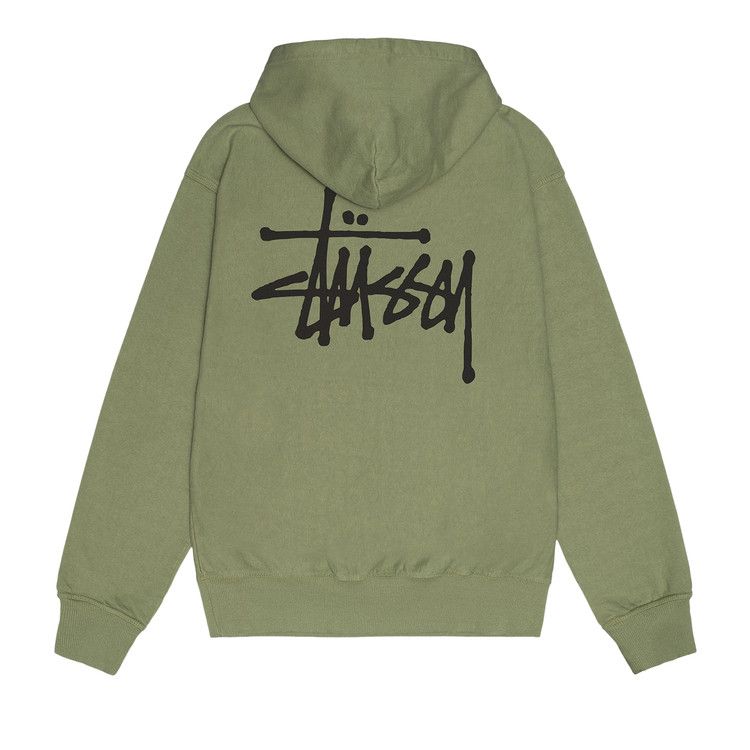 Stussy Basic Pigment Dyed Hoodie Artichoke