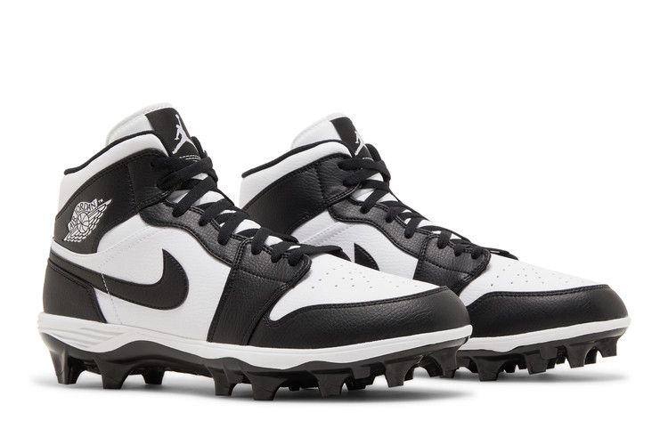 Air Jordan 1 Mid Td Cleat Black White 2023