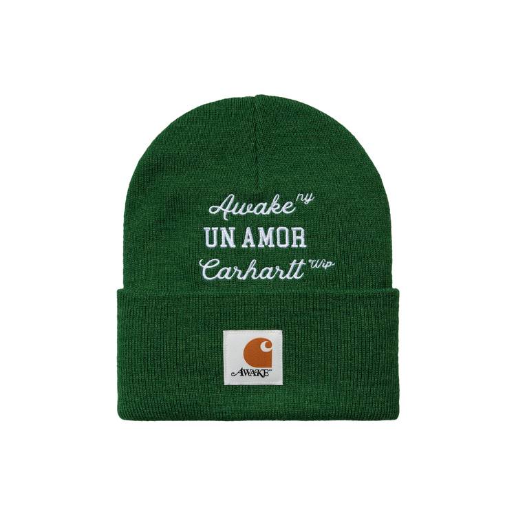 Buy Carhartt WIP x Awake NY Un Amor Beanie 'Dark Green/White