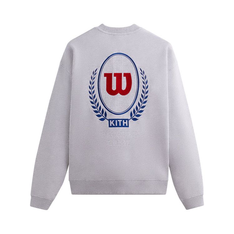 Buy Kith For Wilson Crest Crewneck 'Light Heather Grey