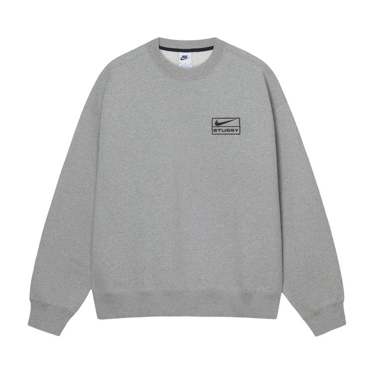 Stussy X Nike Fleece Crew 'dark Grey Heather'