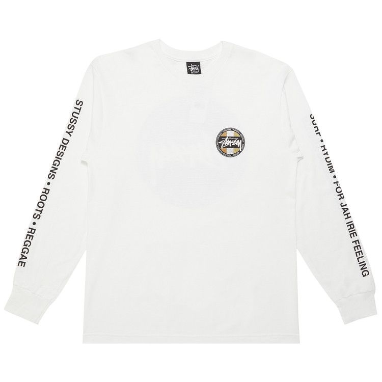 Buy Stussy Long-Sleeve Metallic Dot Tee 'White' - 1993662