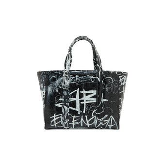 【BALENCIAGA】BARBES TOTEBAG SMALL Balenciaga Small East West Barbes Tote Bag in Black | FWRD
