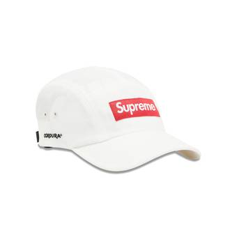 🔥Supreme® Glitter Cordura Camp Cap| Blue| One Size| SS23| Graphic On Side