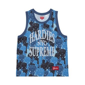 Buy Supreme x Hardies Camo Basketball Jersey 'Blue' - SS23KN74