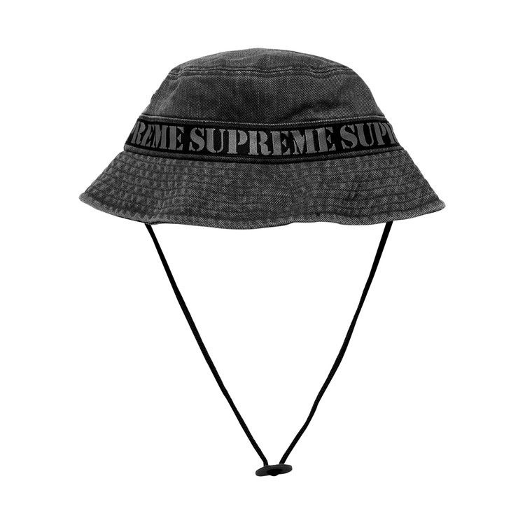 Buy Supreme Stencil Webbing Boonie 'Black' - SS23H64 BLACK