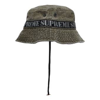 Buy Supreme Stencil Webbing Boonie 'Olive' - SS23H64 OLIVE