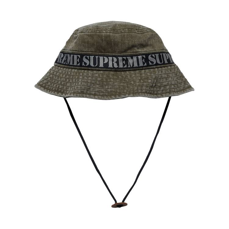 Buy Supreme Stencil Webbing Boonie 'Olive' - SS23H64 OLIVE