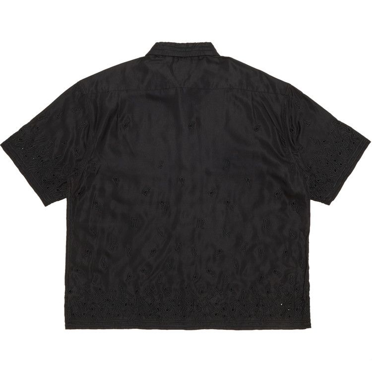 Buy Supreme Nouveau Embroidered Short-Sleeve Shirt 'Black