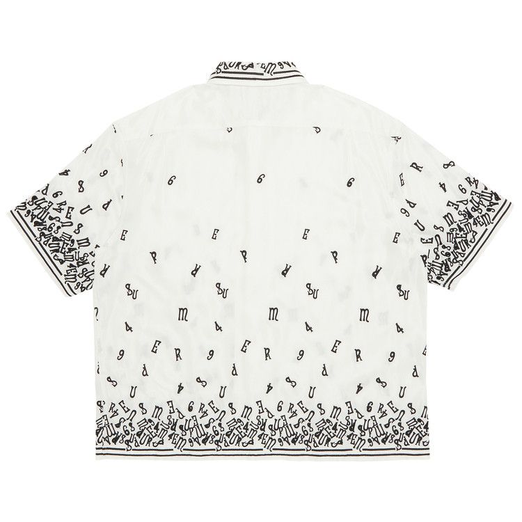 Buy Supreme Nouveau Embroidered Short-Sleeve Shirt 'White