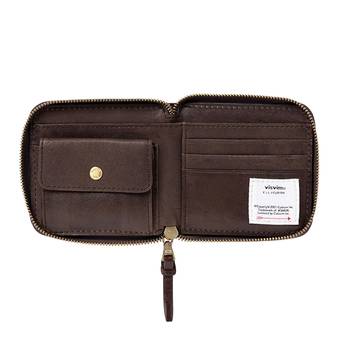 Visvim Leather Bi Fold Wallet 'Dark Brown'